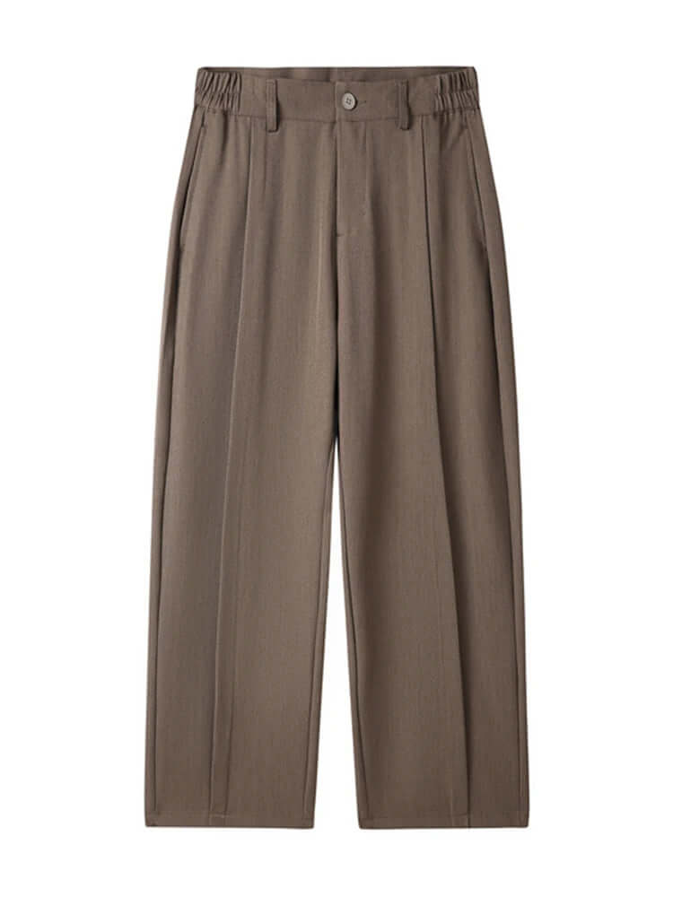 Men's Wide Leg Pleated Trousers: Comfortable & Stylish