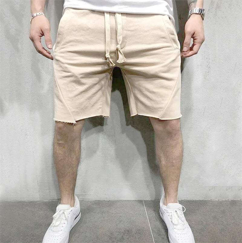 Men's Relaxed Fit Cotton Shorts: Knee Length, Casual Style