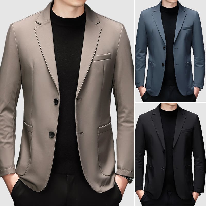 Men's Casual Down Winter Blazer: Warmth and Style