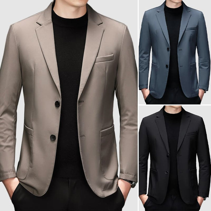 Men's Casual Down Winter Blazer: Warmth and Style