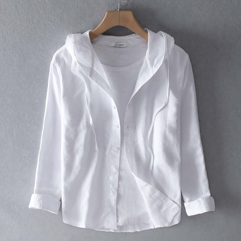 Lightweight Hooded Shirt: Breathable Casual Top