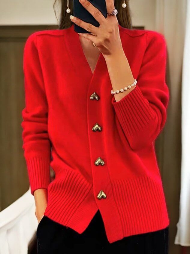 Women's Knit Cardigan: Soft, Warm, Button-Up Layer