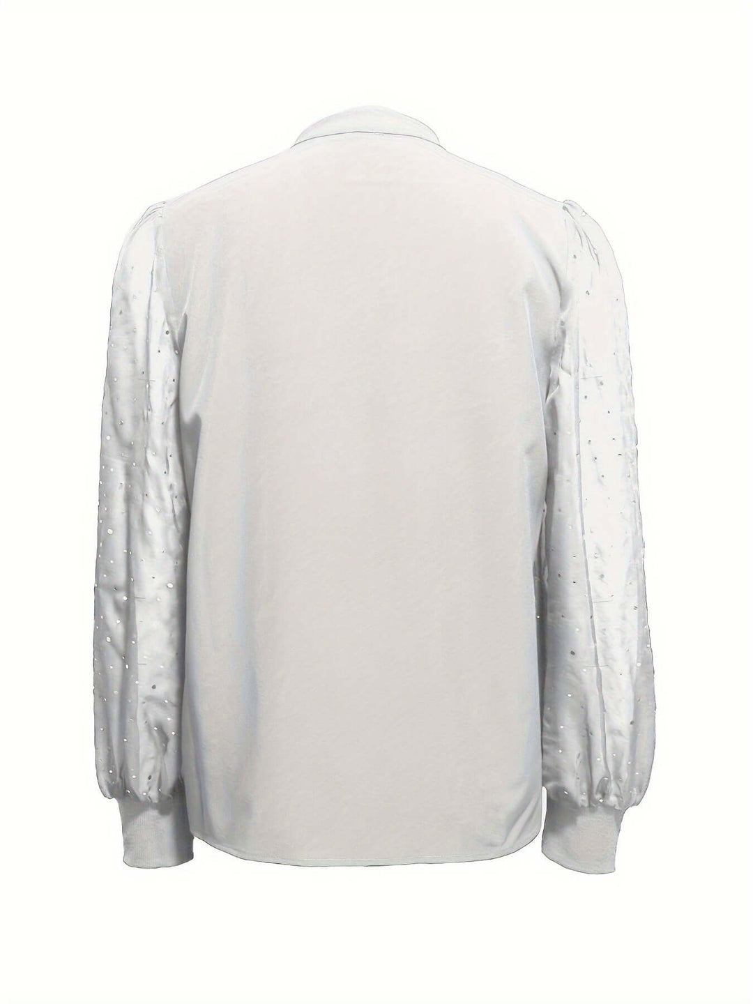 Women's Sequin Sleeve Blouse - Elegant &amp; Sparkling Top