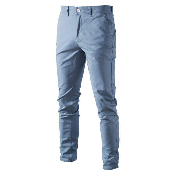 Men's Slim Fit Cotton Chinos: Smart Casual Trousers