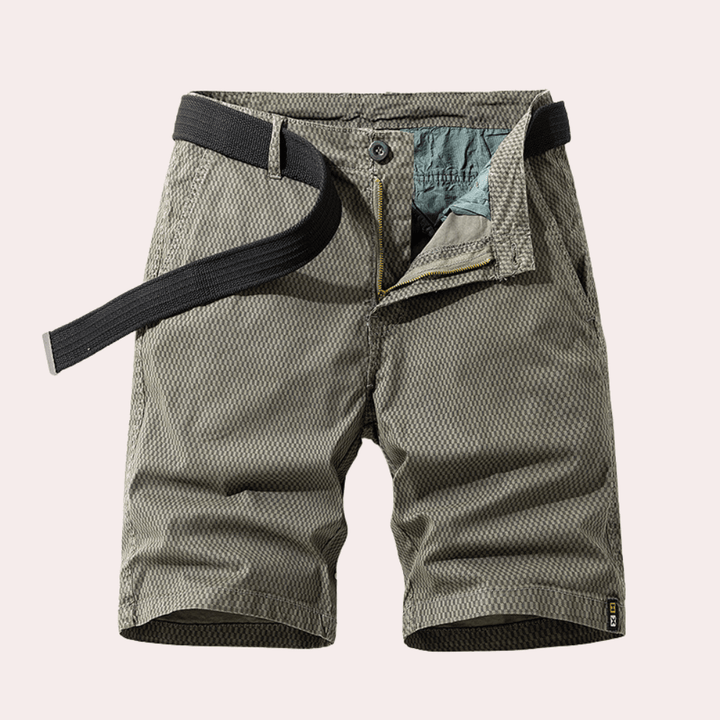 Men's Lightweight Breathable Outdoor Shorts with Adjustable Belt
