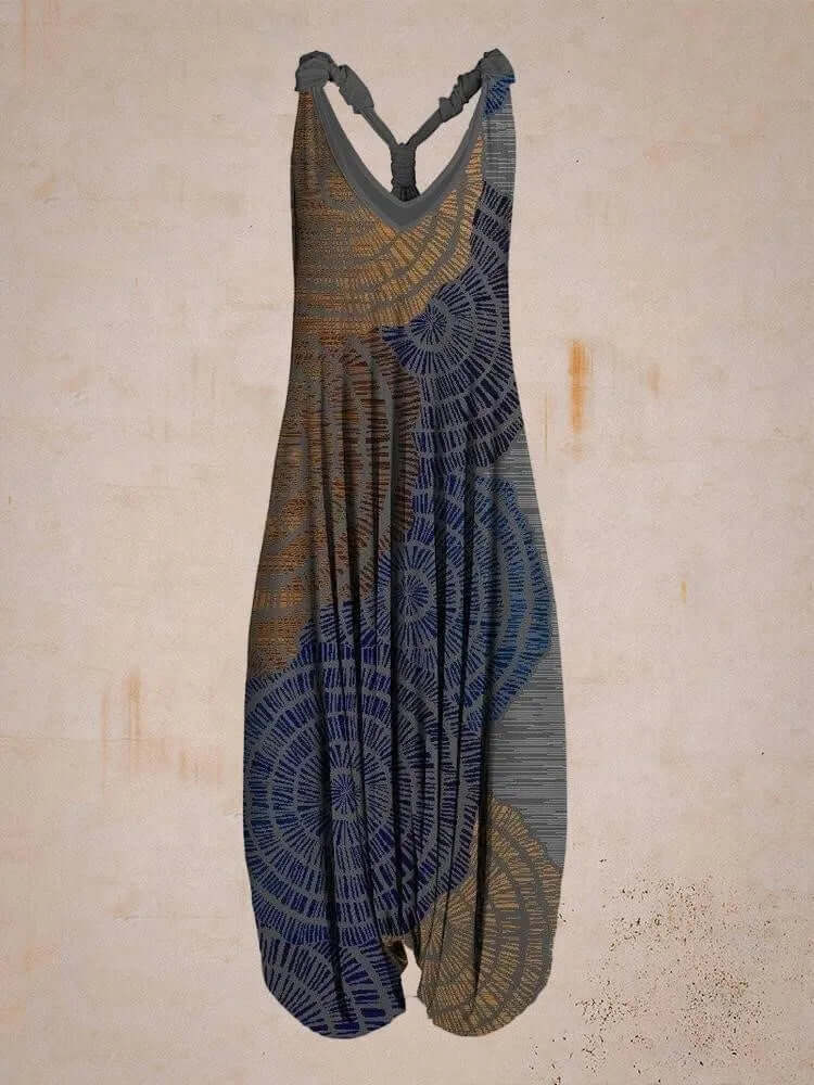 Women's Bohemian Halter Neck Jumpsuit