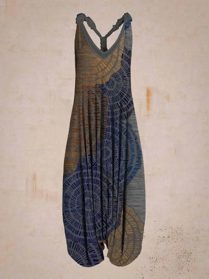 Women's Bohemian Halter Neck Jumpsuit