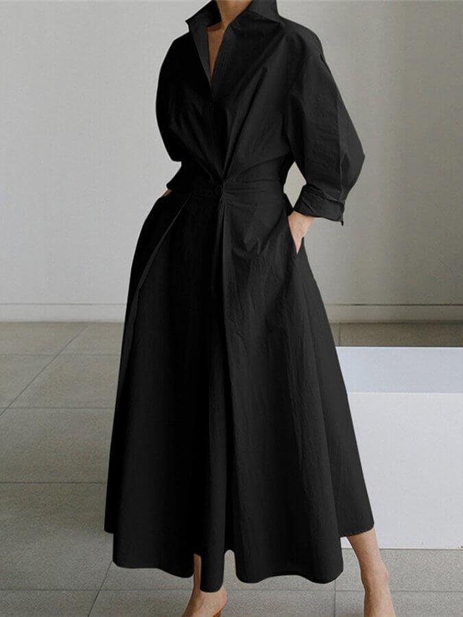 Vintage-Inspired Women's A-Line Dress
