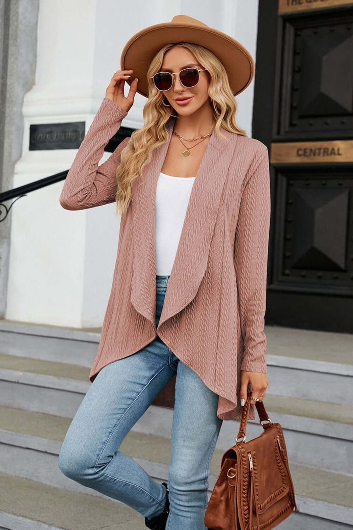 Women's Casual Open-Front Longline Cardigan