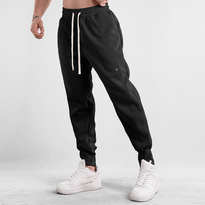 Men's Casual Tapered Joggers with Cuffed Ankles