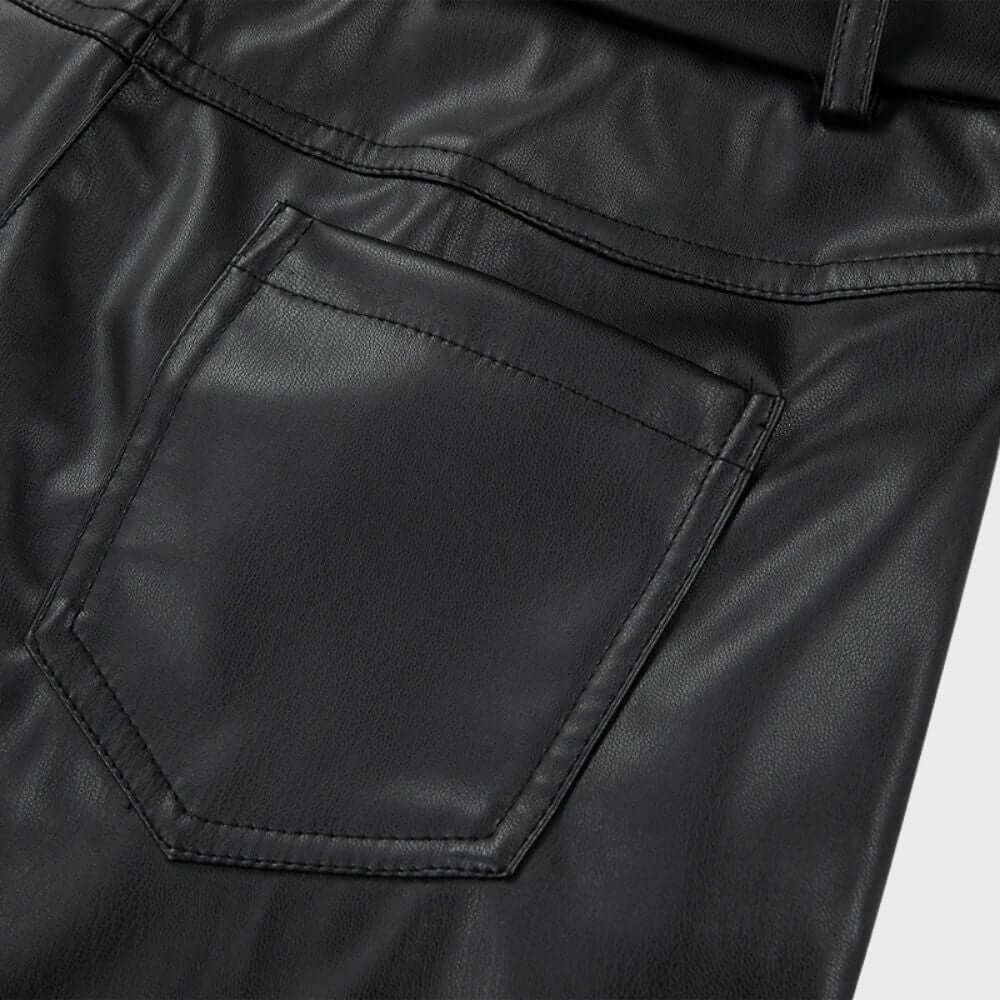 Women's High Waist Straight Leg Pants with Pockets