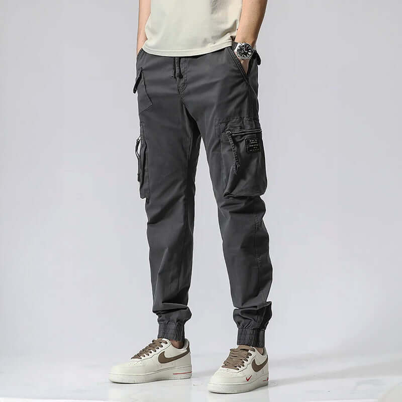 Men's Relaxed-Fit Multi-Pocket Casual Trousers
