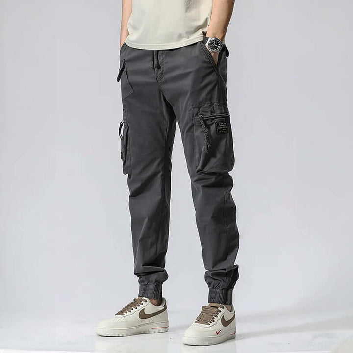 Men's Relaxed-Fit Multi-Pocket Casual Trousers