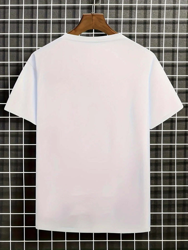 Men's Artistic Blossom & Wave Short Sleeve T-Shirt