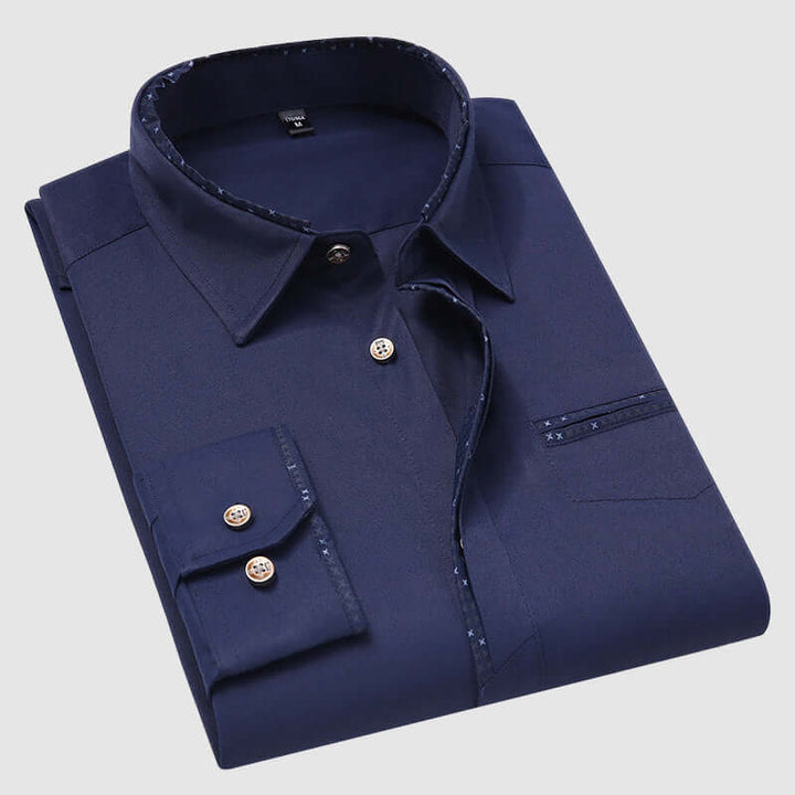 Men's Relaxed-Fit Long-Sleeve Shirt