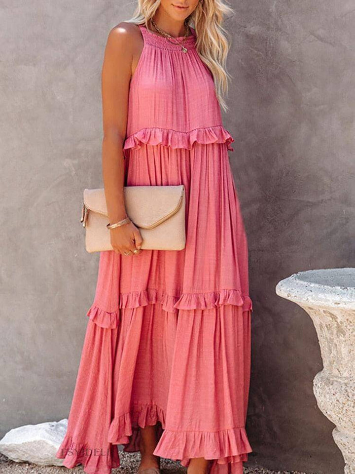 Women's Sleeveless Midi Summer Dress