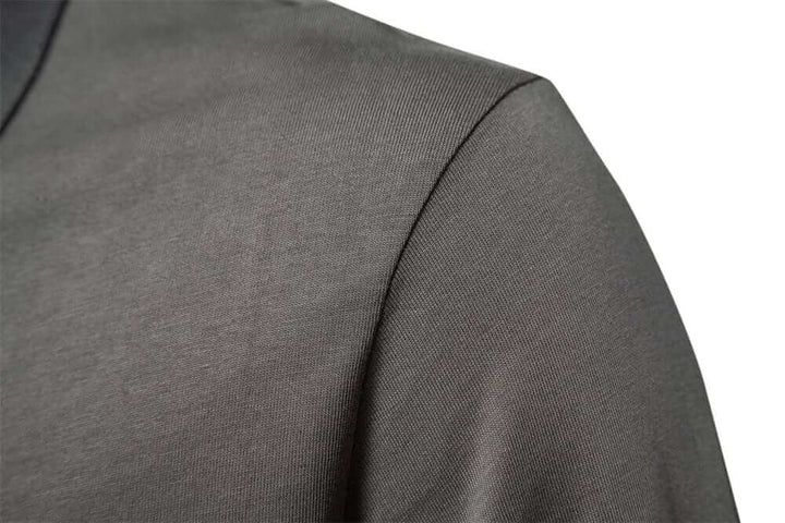 Men's Long Sleeve Polo Shirt: Smart Casual Half-Zip Top