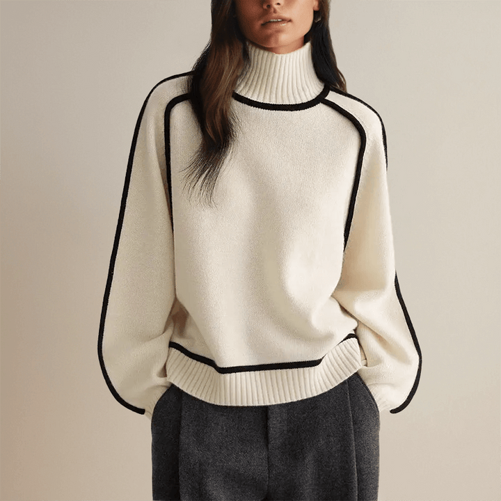Women's Roll Neck Knitted Jumper