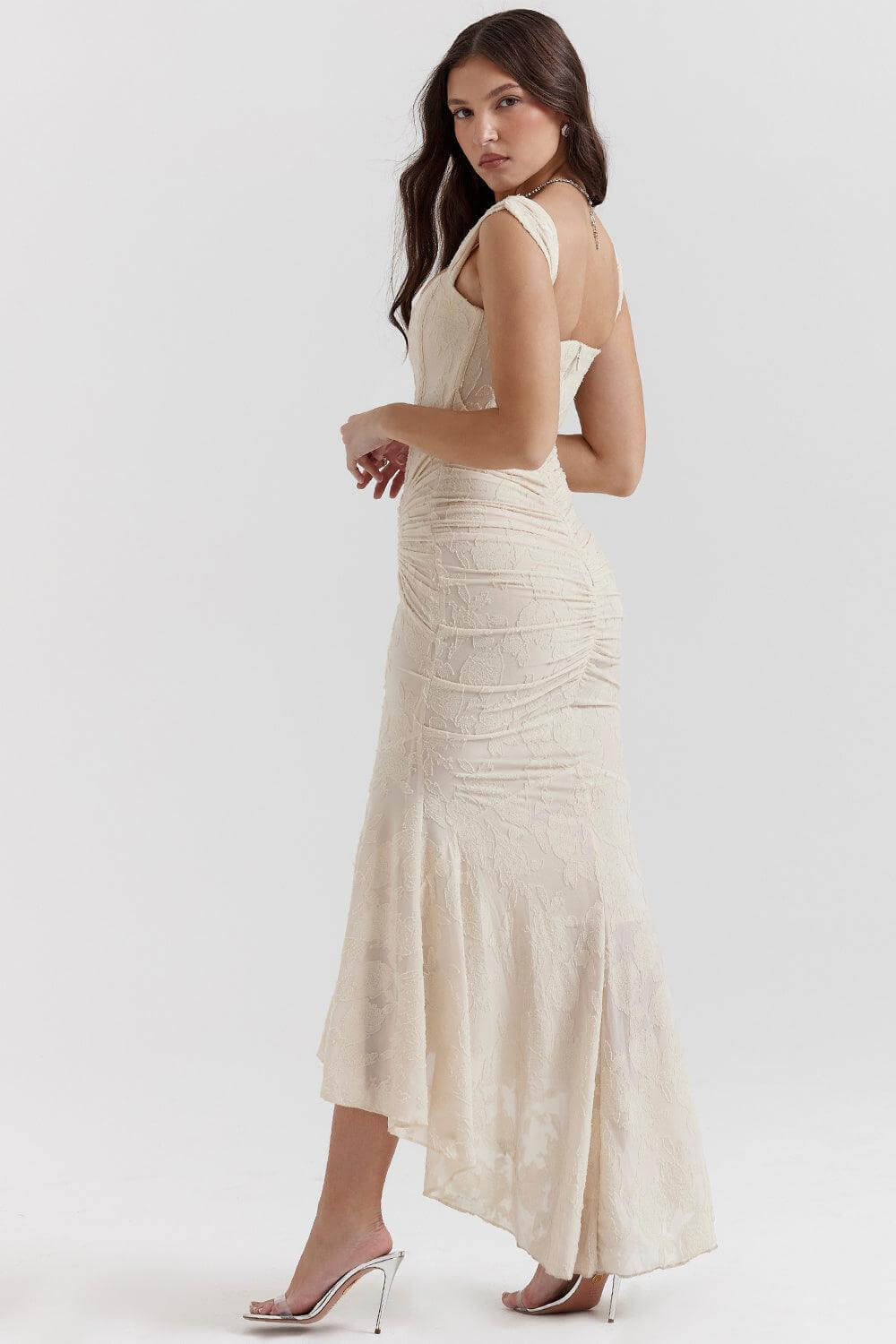 Floral Print Midi Women's Dress