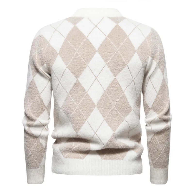 Men's Classic Argyle Knit Sweater