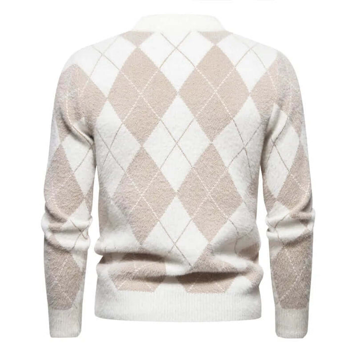 Men's Classic Argyle Knit Sweater