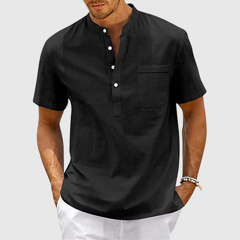 Men's Relaxed Fit Summer Beach Shirt