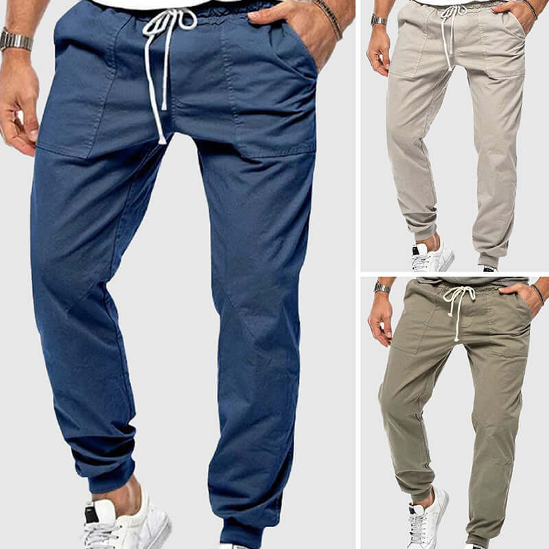 Men's Tapered Joggers: Elastic Waist & Cuffs