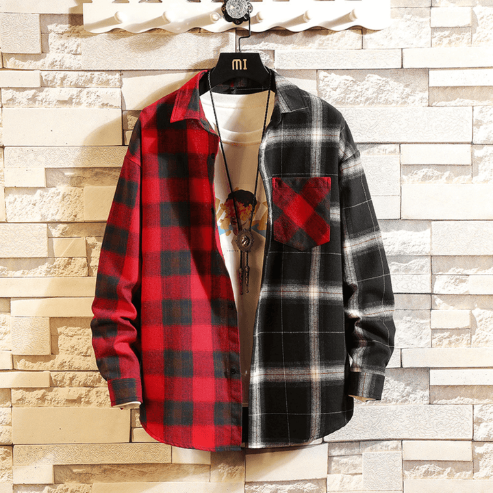 Men's Regular Fit Colorful Checkered Shirt