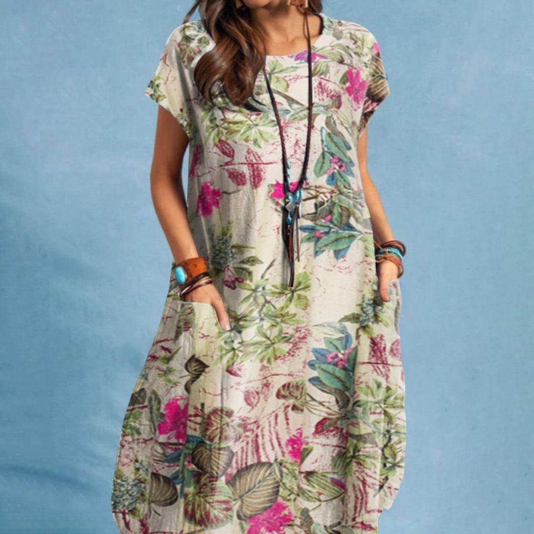 Elegant Satin Midi Women's Dress