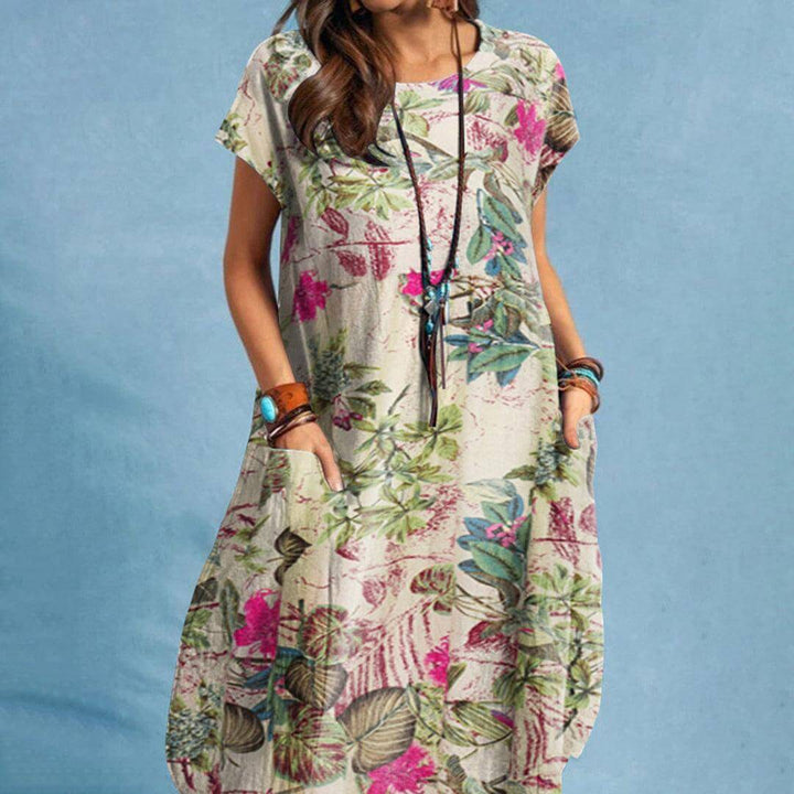 Elegant Satin Midi Women's Dress