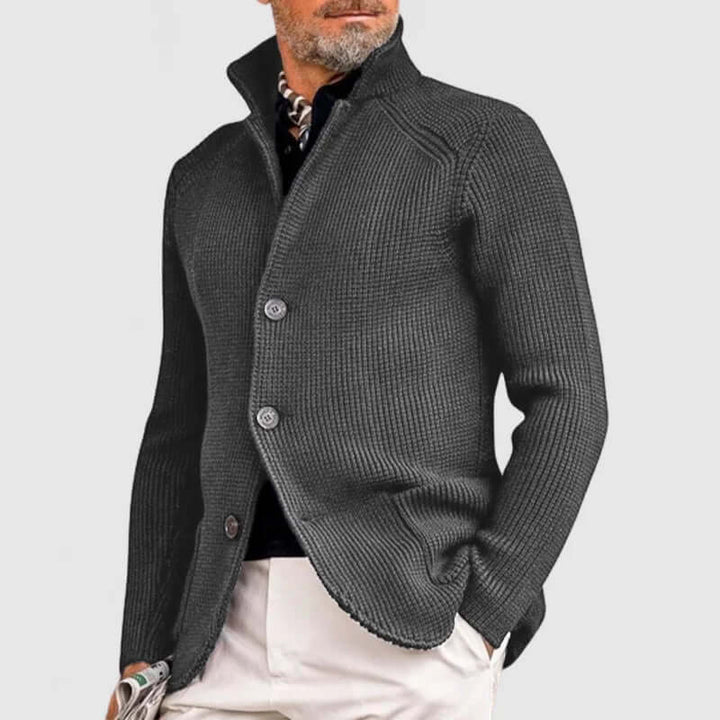 Men's Knitted Cardigan: Classic Button-Up Sweater