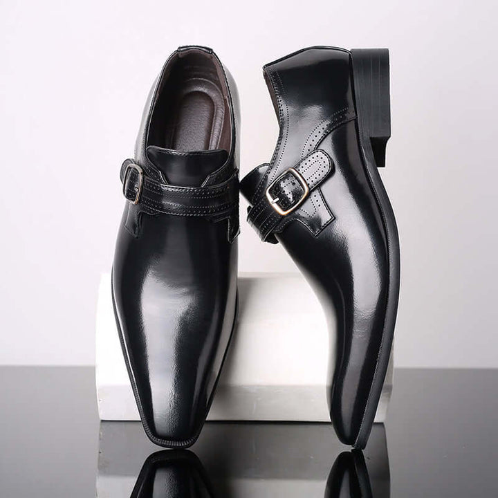 Men's Patent Leather Monk Shoes: Formal & Stylish Footwear