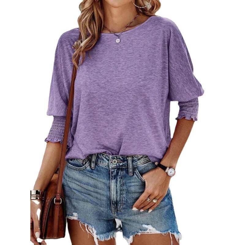 Women's Long Sleeve Ribbed Knit Top