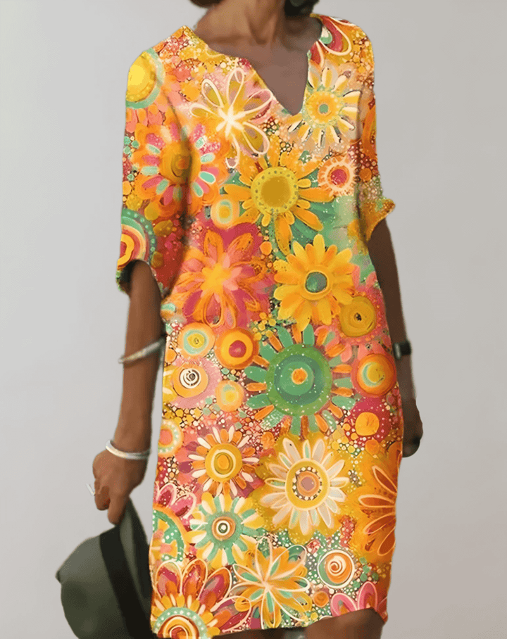 Women's Summer Floral Dress: Lightweight & Breathable