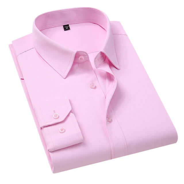 Men's Formal Long-Sleeve Shirt with Pocket