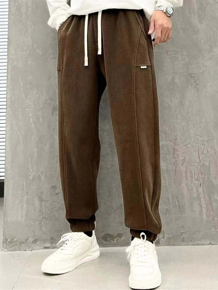 Men's Casual Corduroy Trousers: Regular Fit, Durable & Stylish