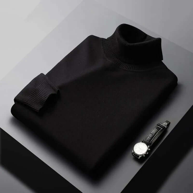 Men's Slim-Fit Knitted Turtleneck Sweater