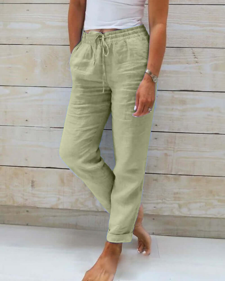 Unisex Elastic Cotton Pants: Comfortable & Stylish Everyday Trousers