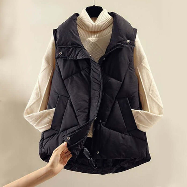 Women's Lightweight Sleeveless Puffer Vest: Packable & Warm