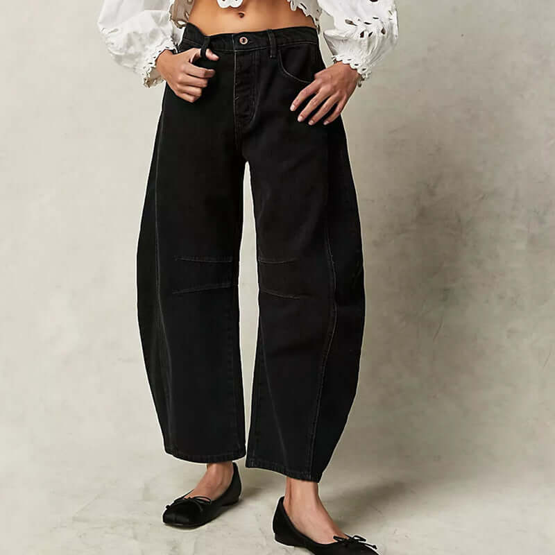Women's High Waist Wide Leg Jeans: Comfortable & Stylish