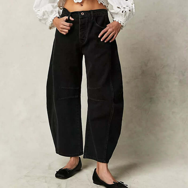 Women's High Waist Wide Leg Jeans: Comfortable & Stylish