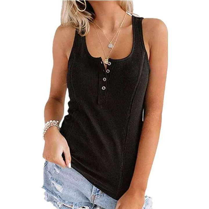 Women's Fitted Ribbed Knit Tank Top