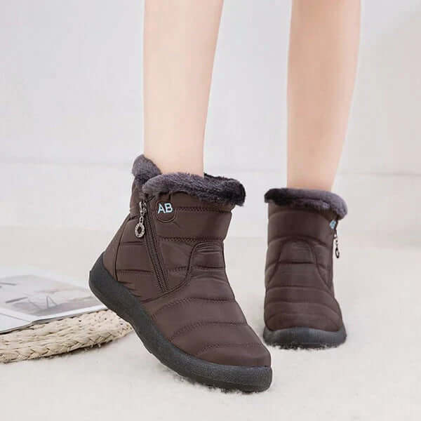Women's Warm Fur-Trimmed Winter Snow Boots