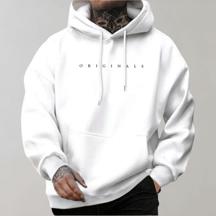 Men's Oversized Cotton Hoodie: Casual Streetwear Sweatshirt
