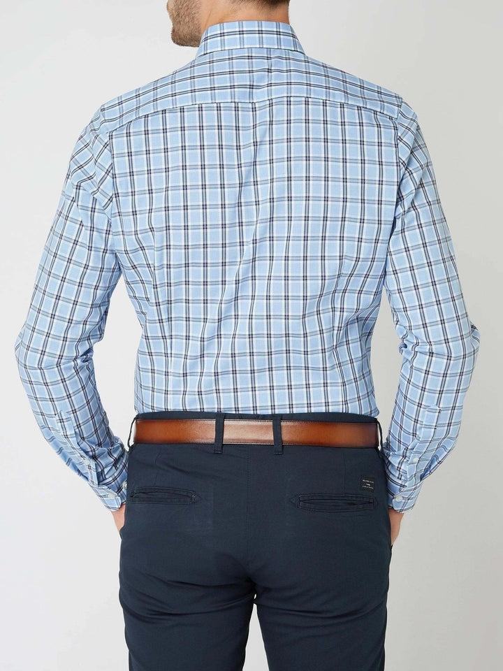 Men's Long-Sleeve Plaid Shirt: Classic & Comfortable