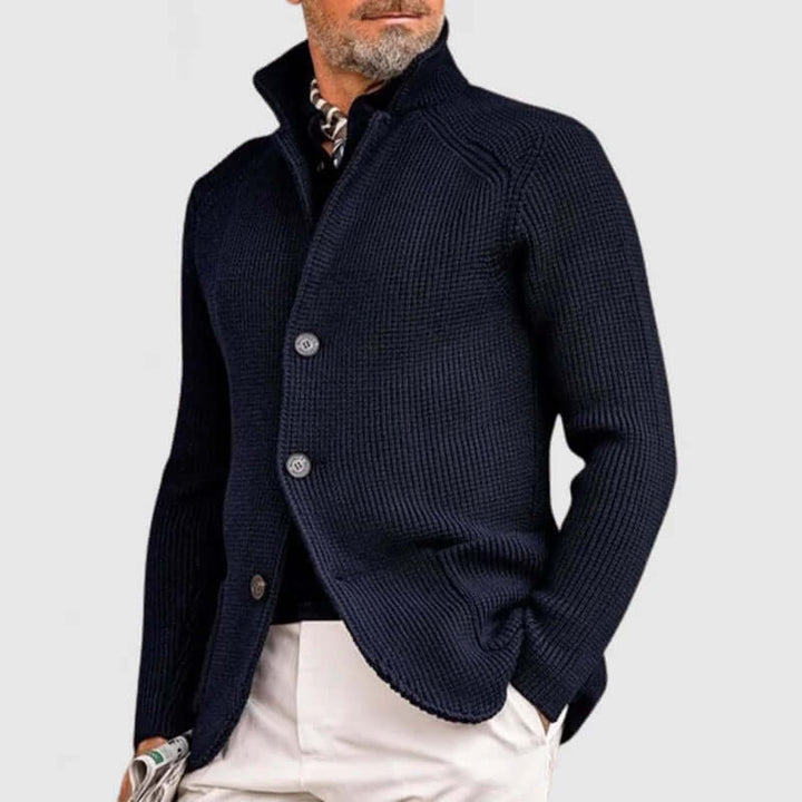 Men's Knitted Cardigan: Classic Button-Up Sweater