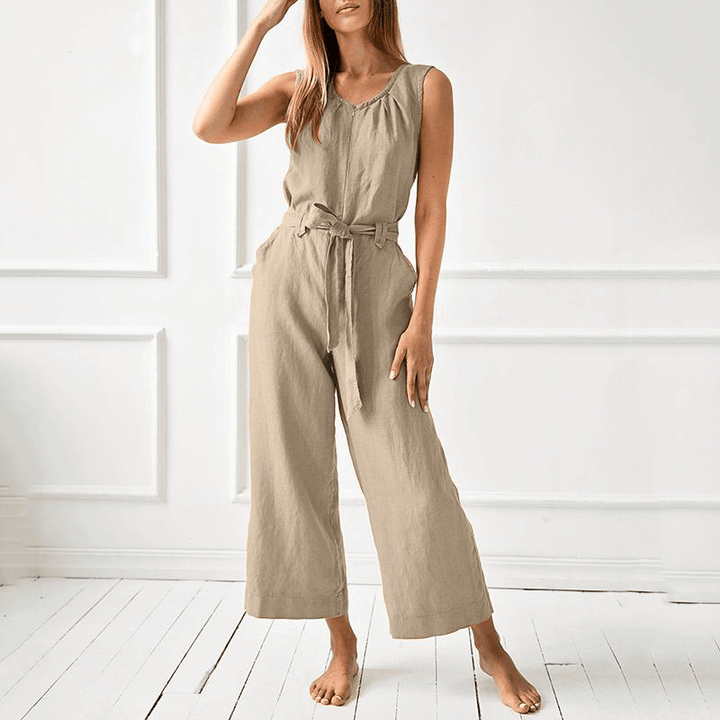 Women's Relaxed Fit Wide Leg Jumpsuit