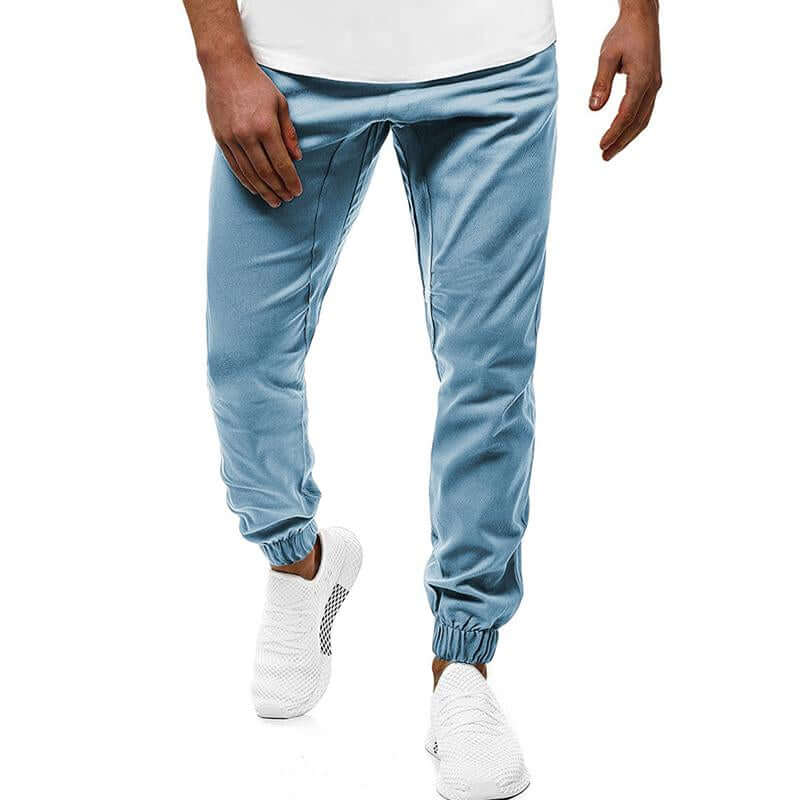 Men's Slim Fit Joggers: Elastic Waist & Cuffs