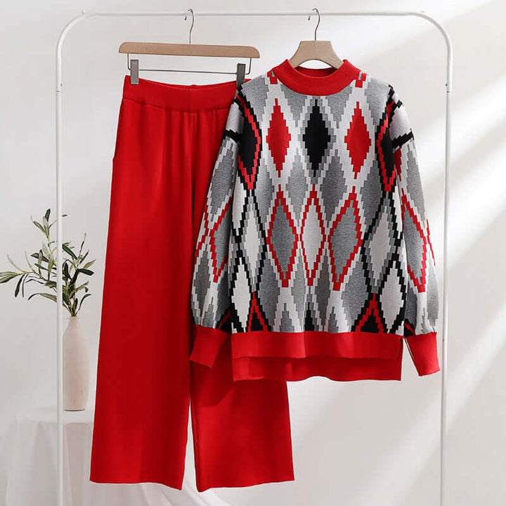 Women's Mosaic Print Two-Piece Set