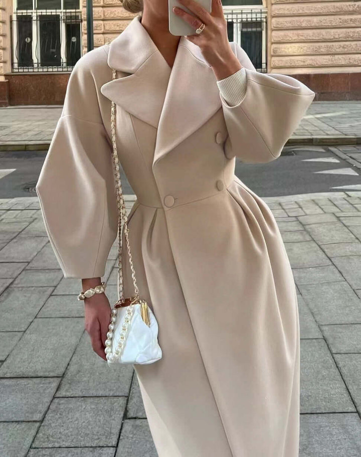 Women's Long Lantern Sleeve Coat